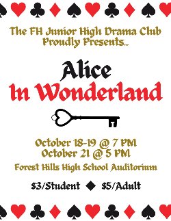 jr high drama poster